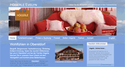 Desktop Screenshot of ferien-hoegerle.de